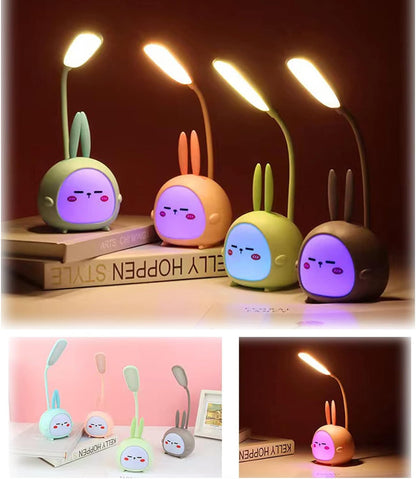 Adorable Rechargeable Cartoon LED Desk Lamp – Light Up Your Study Sessions!