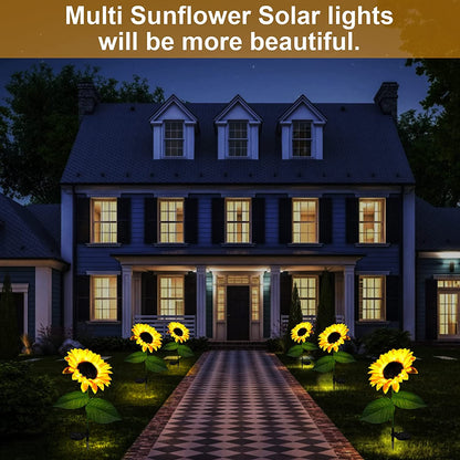 Sunflower Bliss Solar Lights - Illuminate Your Garden in Style! Ismokraft