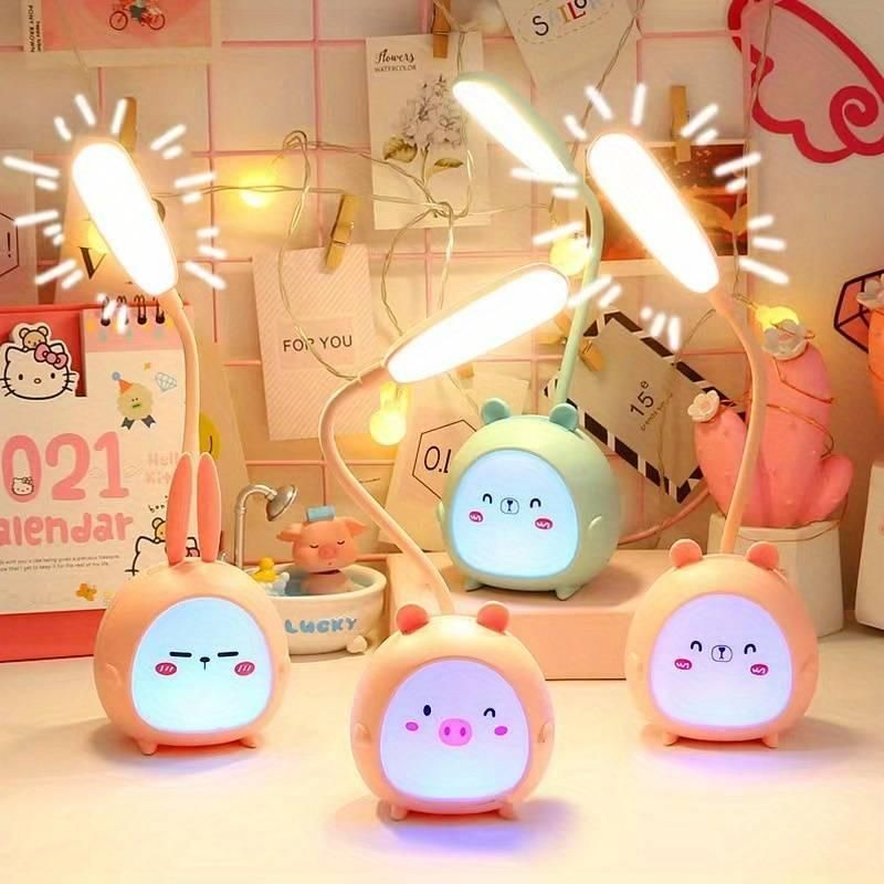 LED Cute Kids Desk Cartoon Lamp Rechargeable Ismokraft