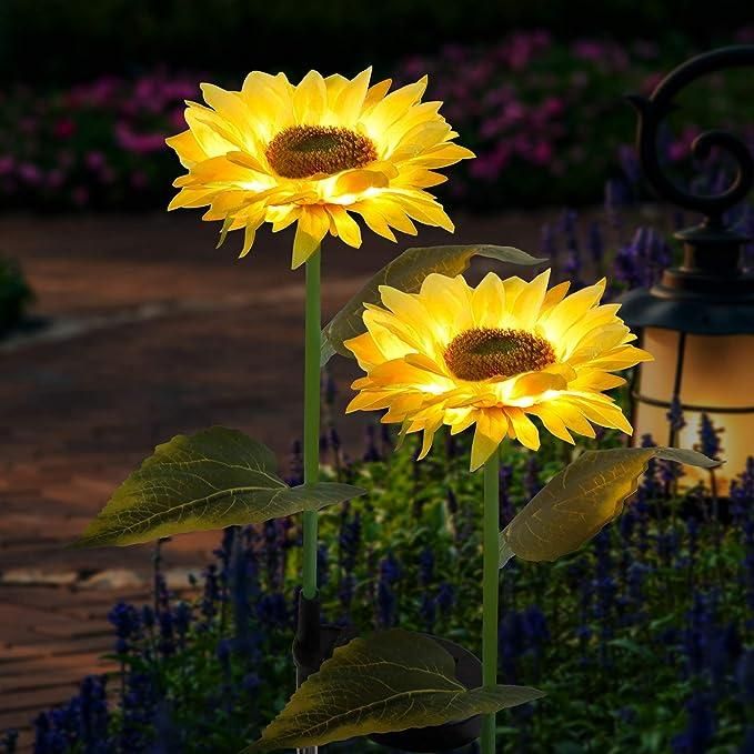 Sunflower Bliss Solar Lights - Illuminate Your Garden in Style! Ismokraft