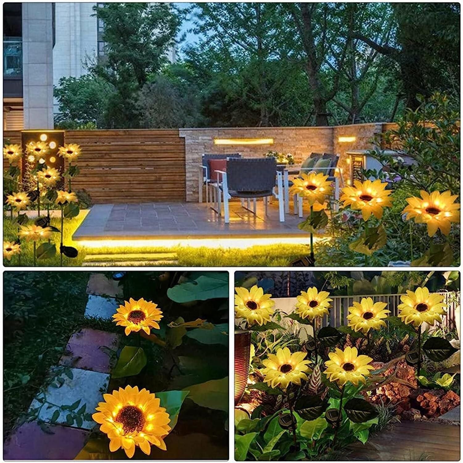 Sunflower Bliss Solar Lights - Illuminate Your Garden in Style! Ismokraft